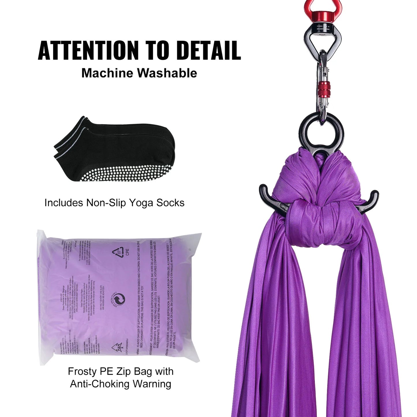 SucceBuy Aerial Yoga Hammock Starter Kit For All Levels
