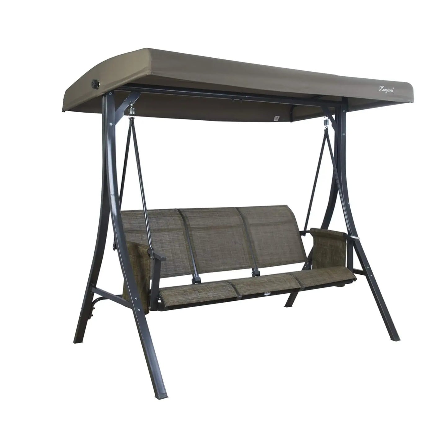 XIAOLANG Outdoor Porch Swing Glider With Adjustable Canopy