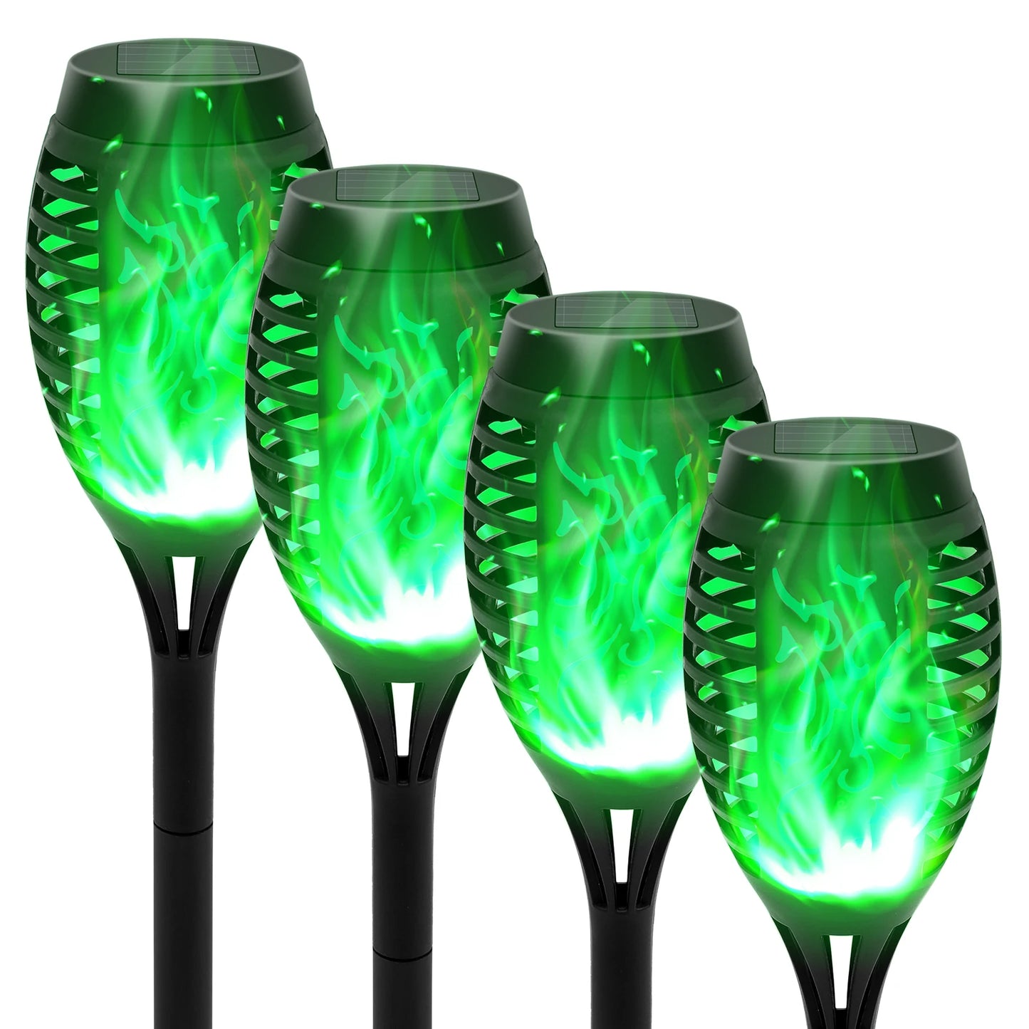 Solar Flame Light Outdoor Flickering Torch Lamp Waterproof Garden