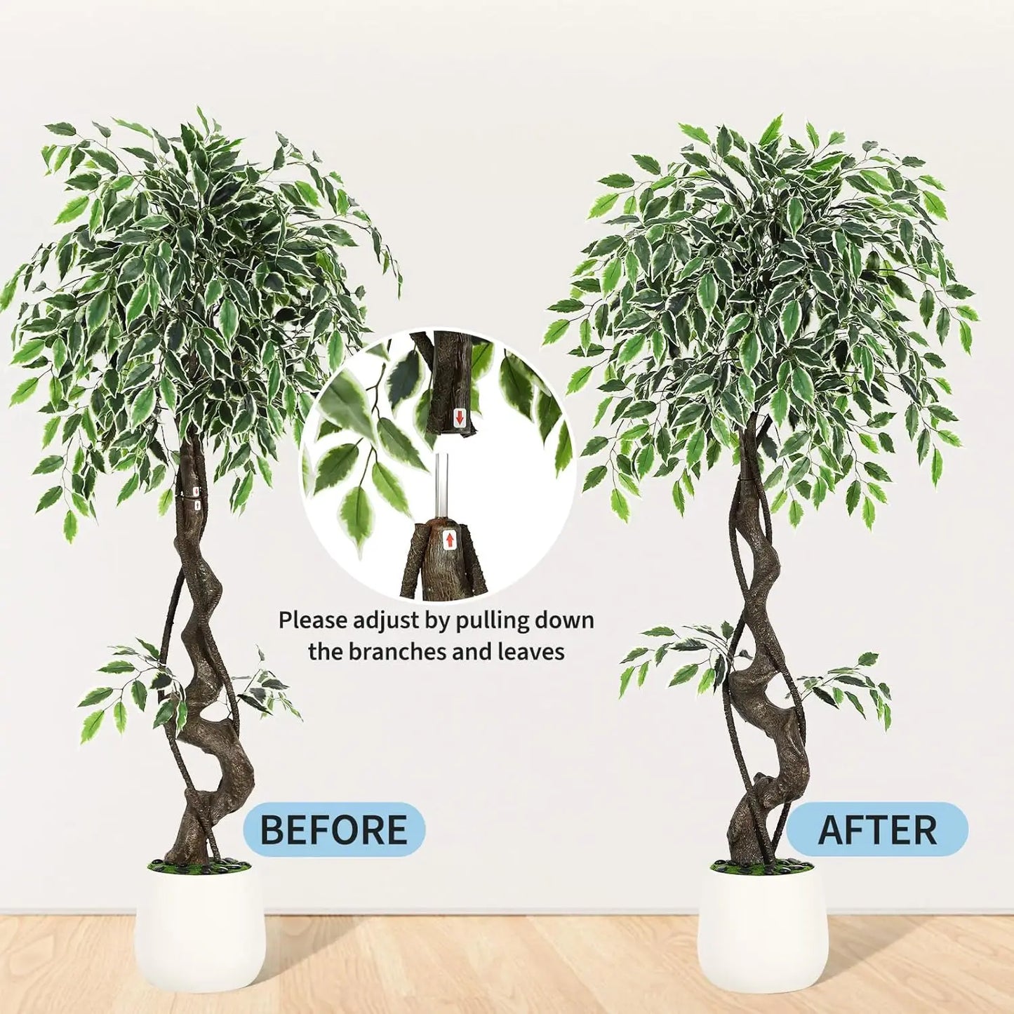 HiMISS Artificial Ficus Tree For Office Home Decor