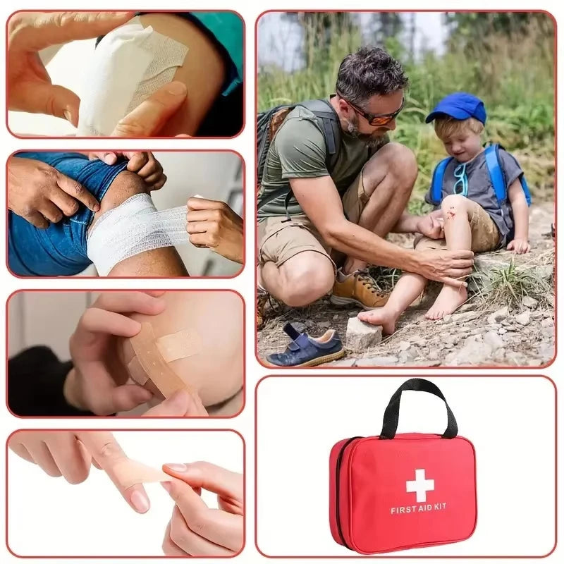 First Aid Kit 184pcs Portable Medical Bag For Outdoor Rescue
