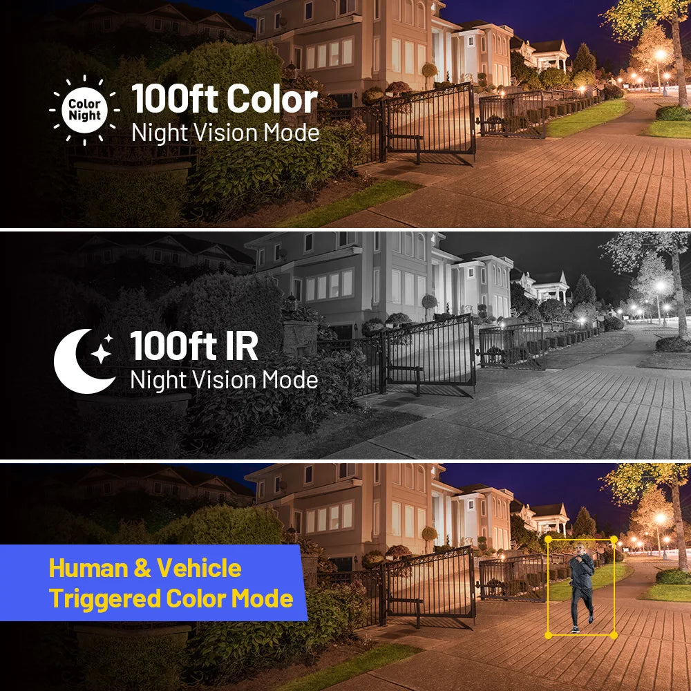ANNKE 12MP 3K Outdoor PoE Security Camera With Dual Light
