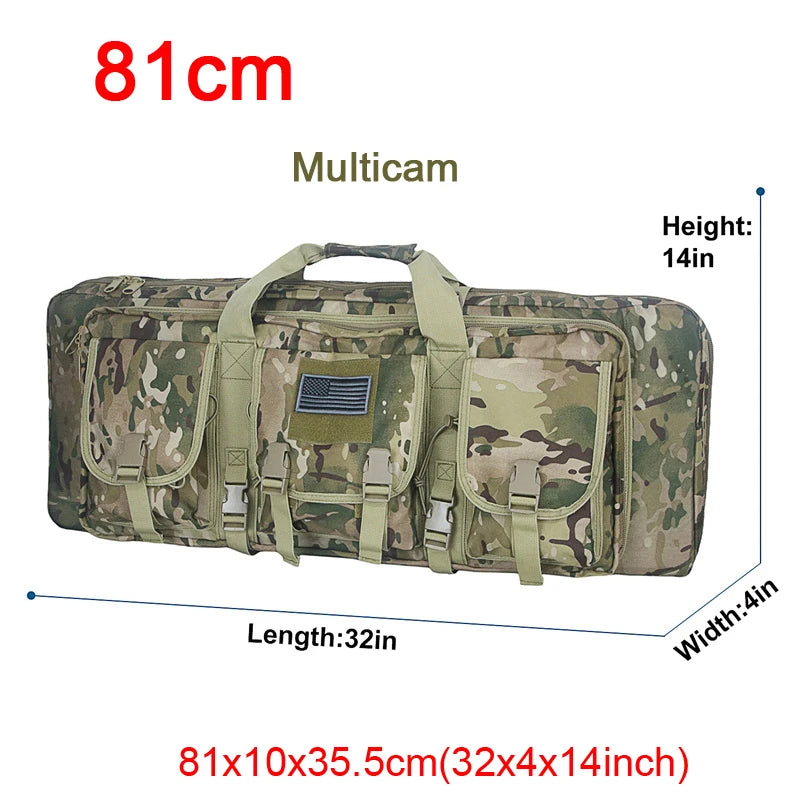 LQARMY Double Rifle Case Tactical Molle Gun Bag Backpack