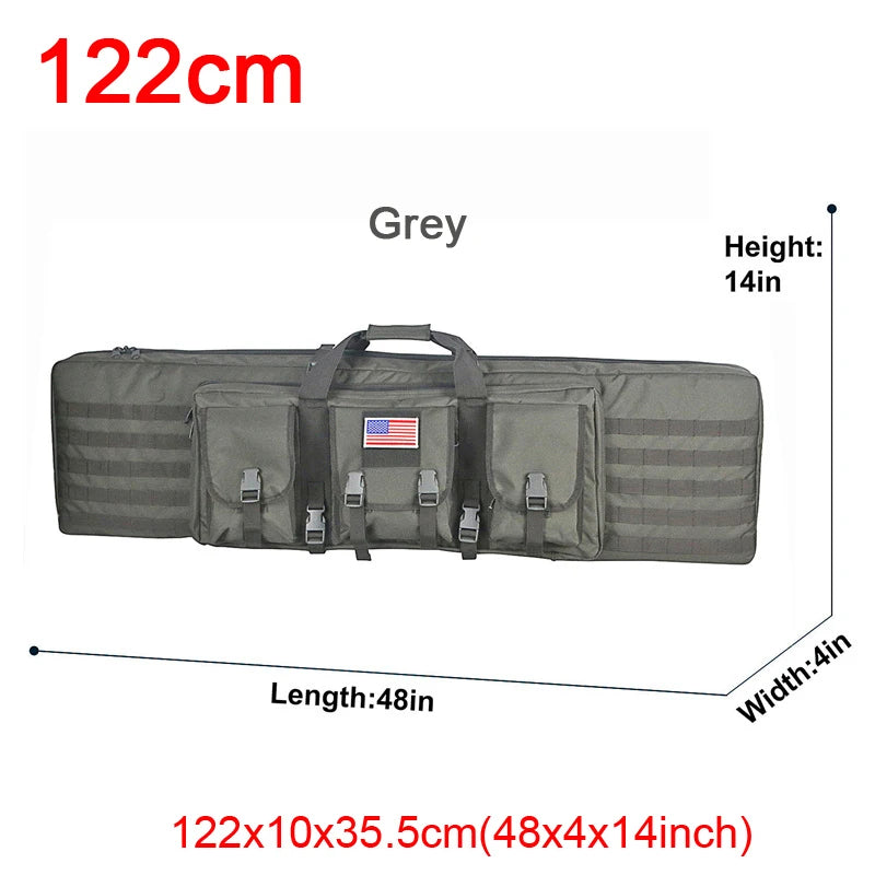 LQARMY Double Rifle Case Tactical Molle Gun Bag Backpack