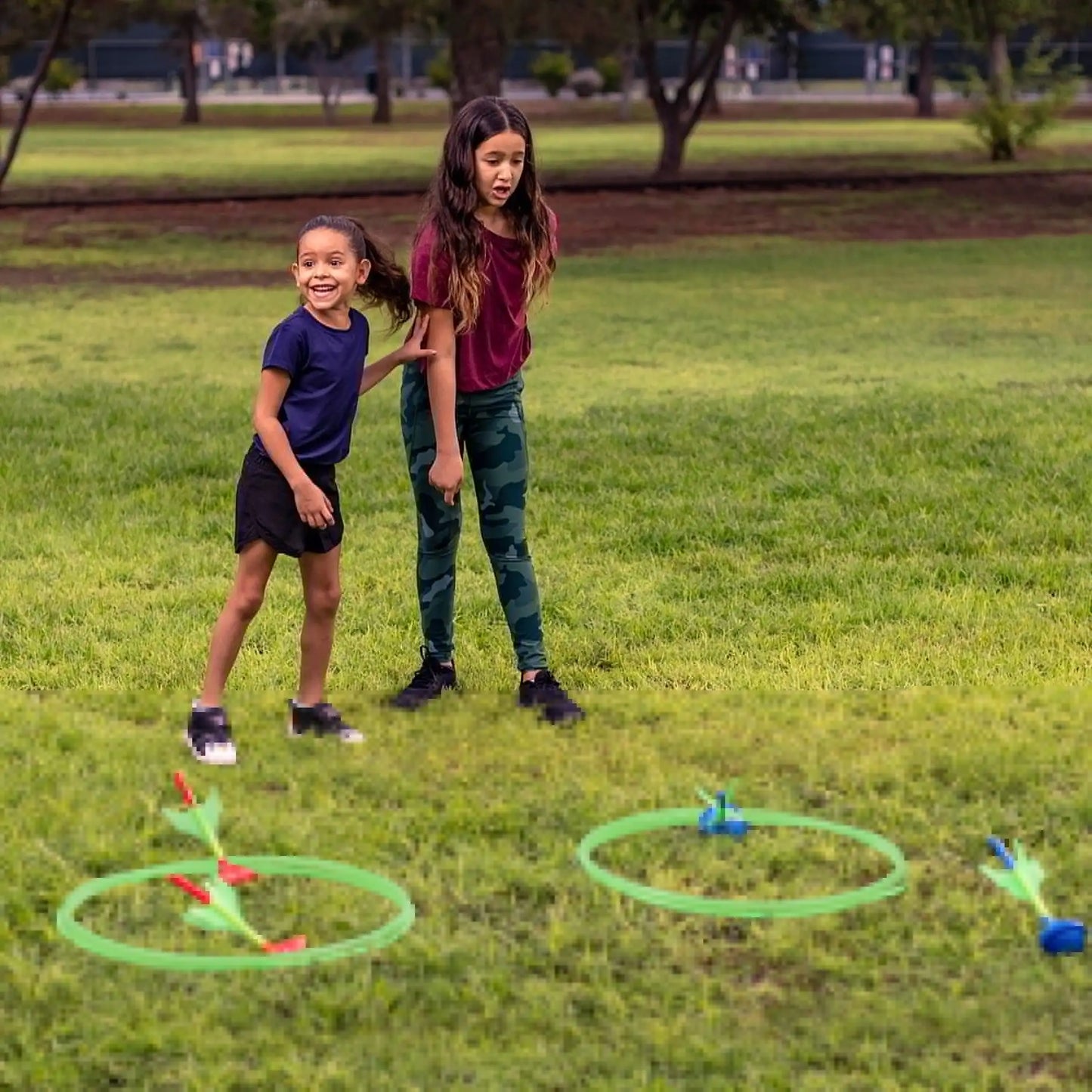 Joyfy Glow In The Dark Lawn Darts Games Set Outdoors