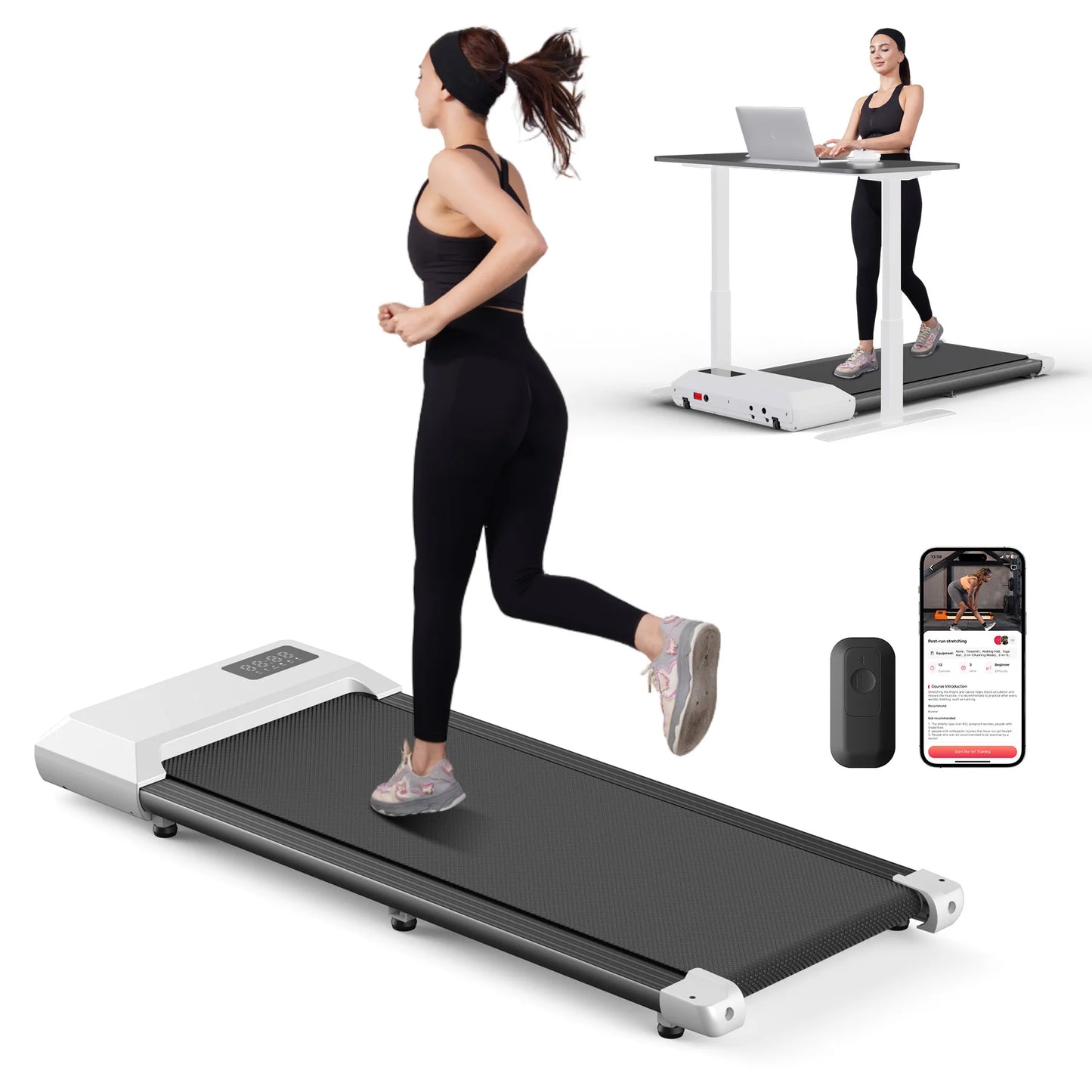 Superun Two Point Five HP Treadmill With LCD Display Bluetooth