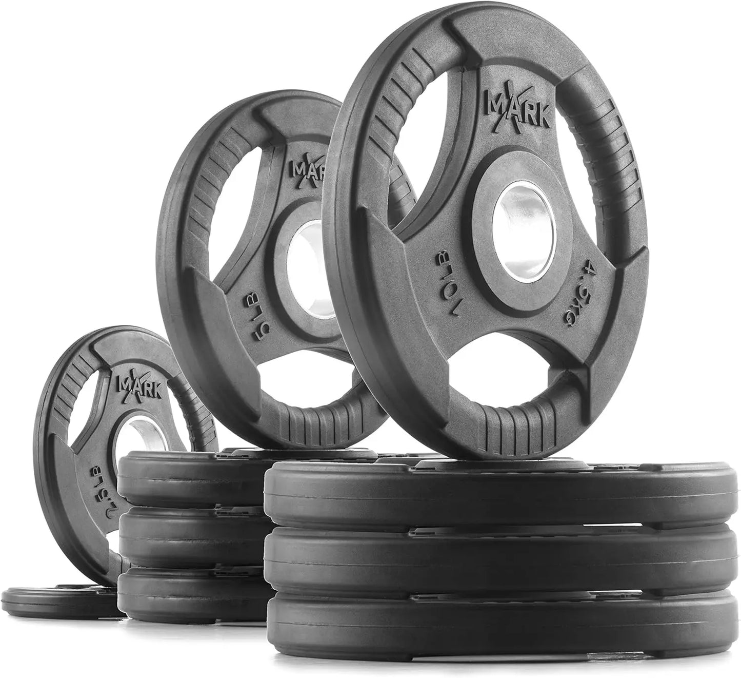 Rubber Coated Weight Plates Set For Barbell Training