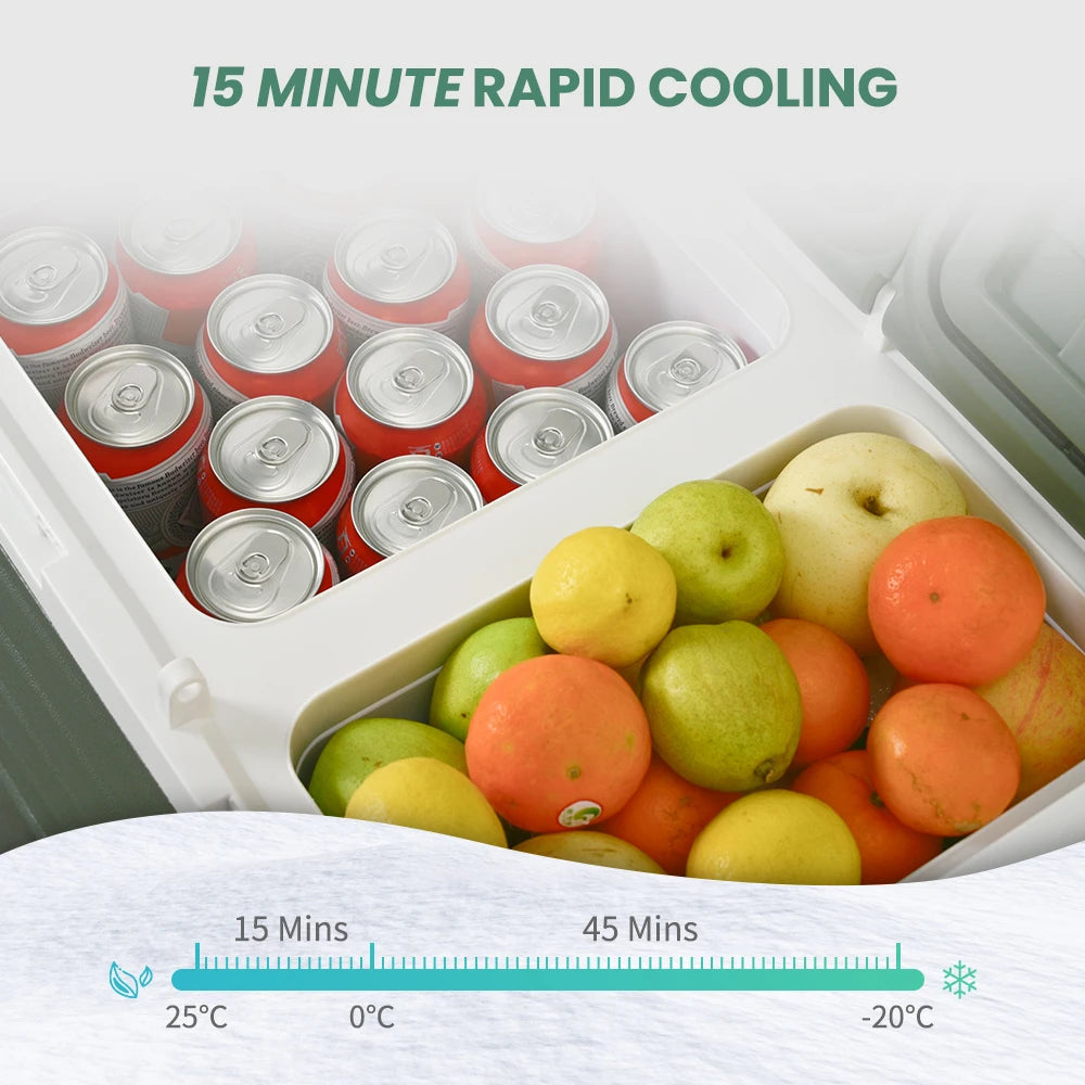Alpicool NLS Portable Car Refrigerator 12V 24V Compressor Cooler