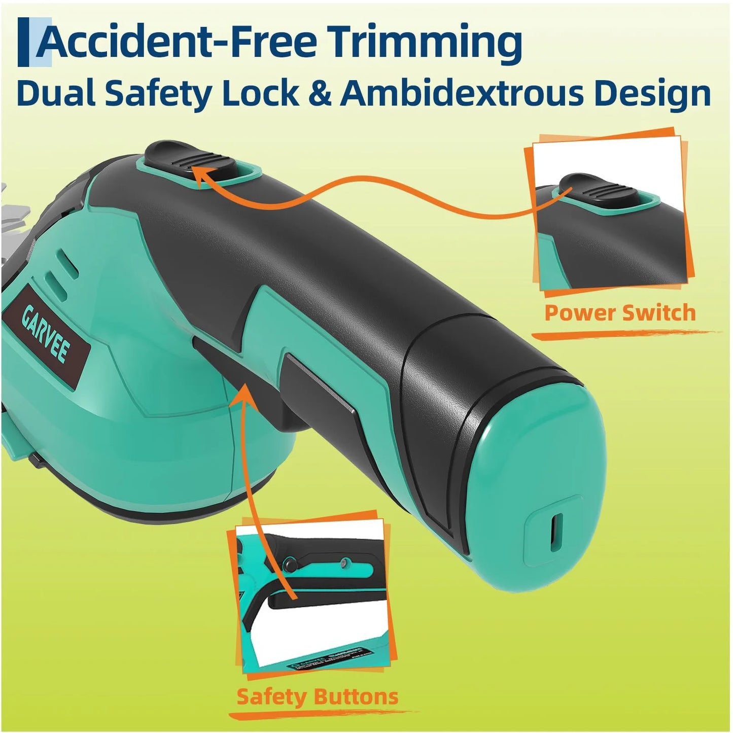 TWISTER.CK 2-in-1 Wireless Grass Shear Shrub Trimmer