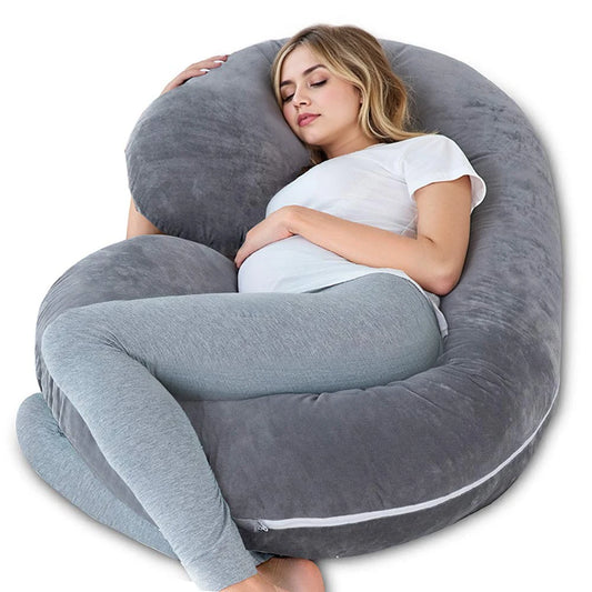 NONECN Pregnancy G-Shaped Full Body Maternity Pillow with Removable Cover