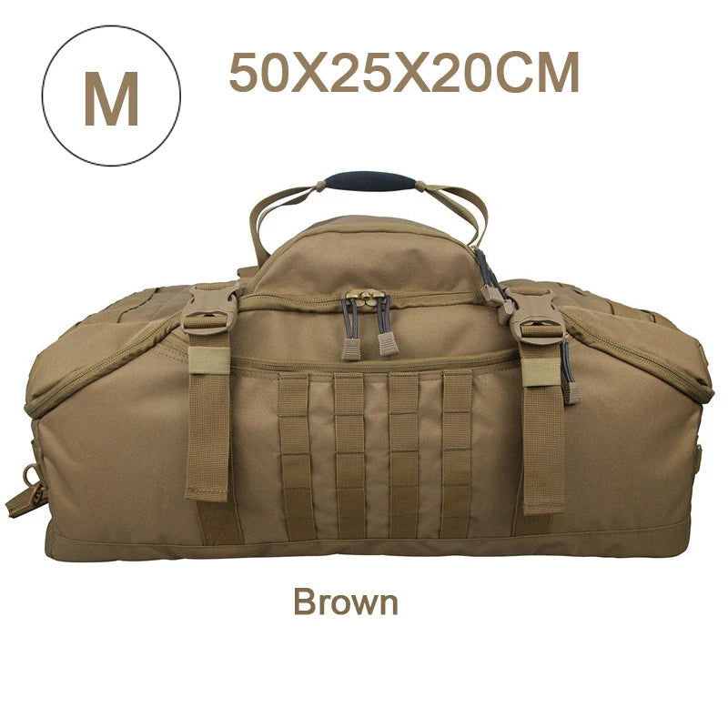LQARMYCN 3 Way Duffle Bag Backpack Crossbody