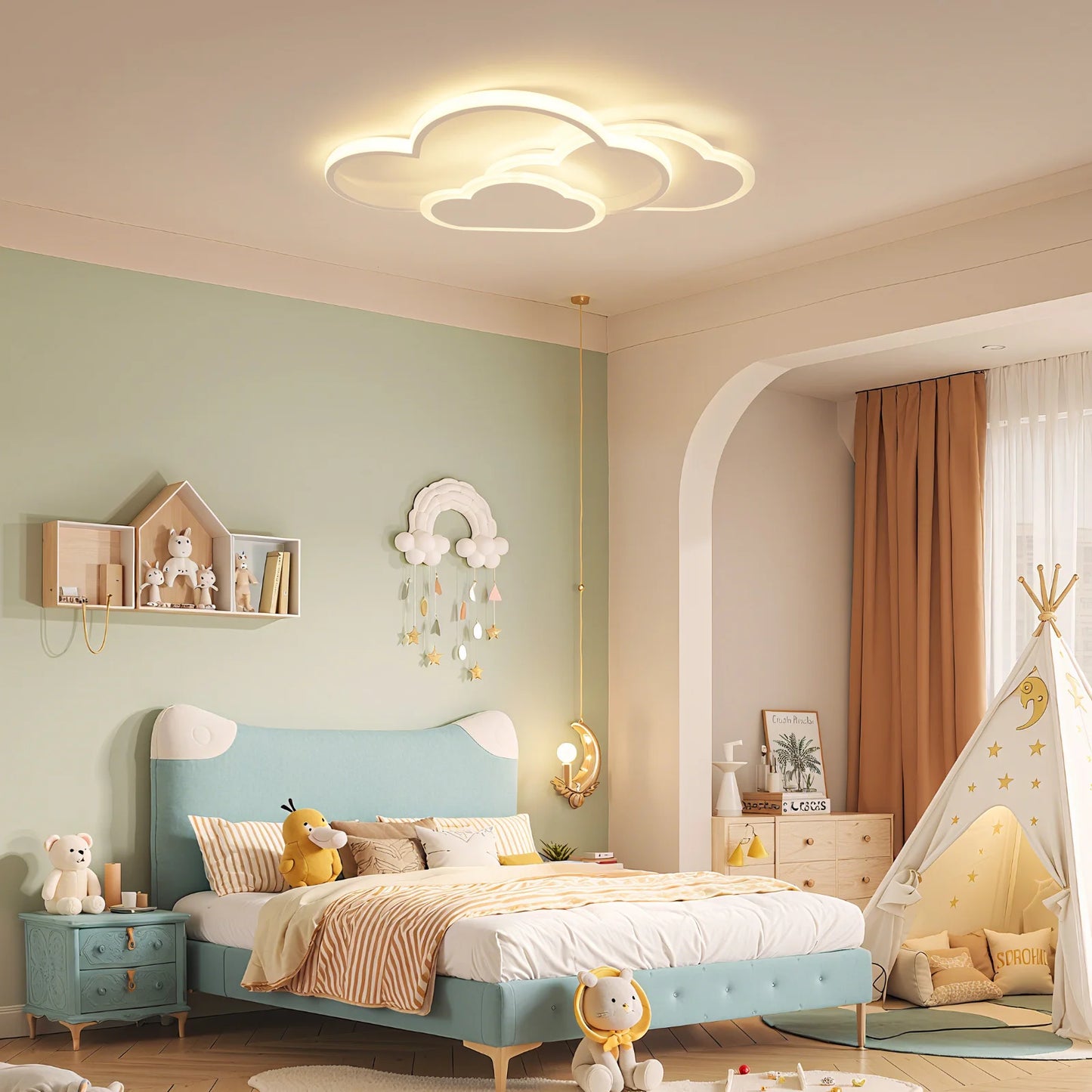 LED Cloud Ceiling Light Fixture for Modern Home Decoration