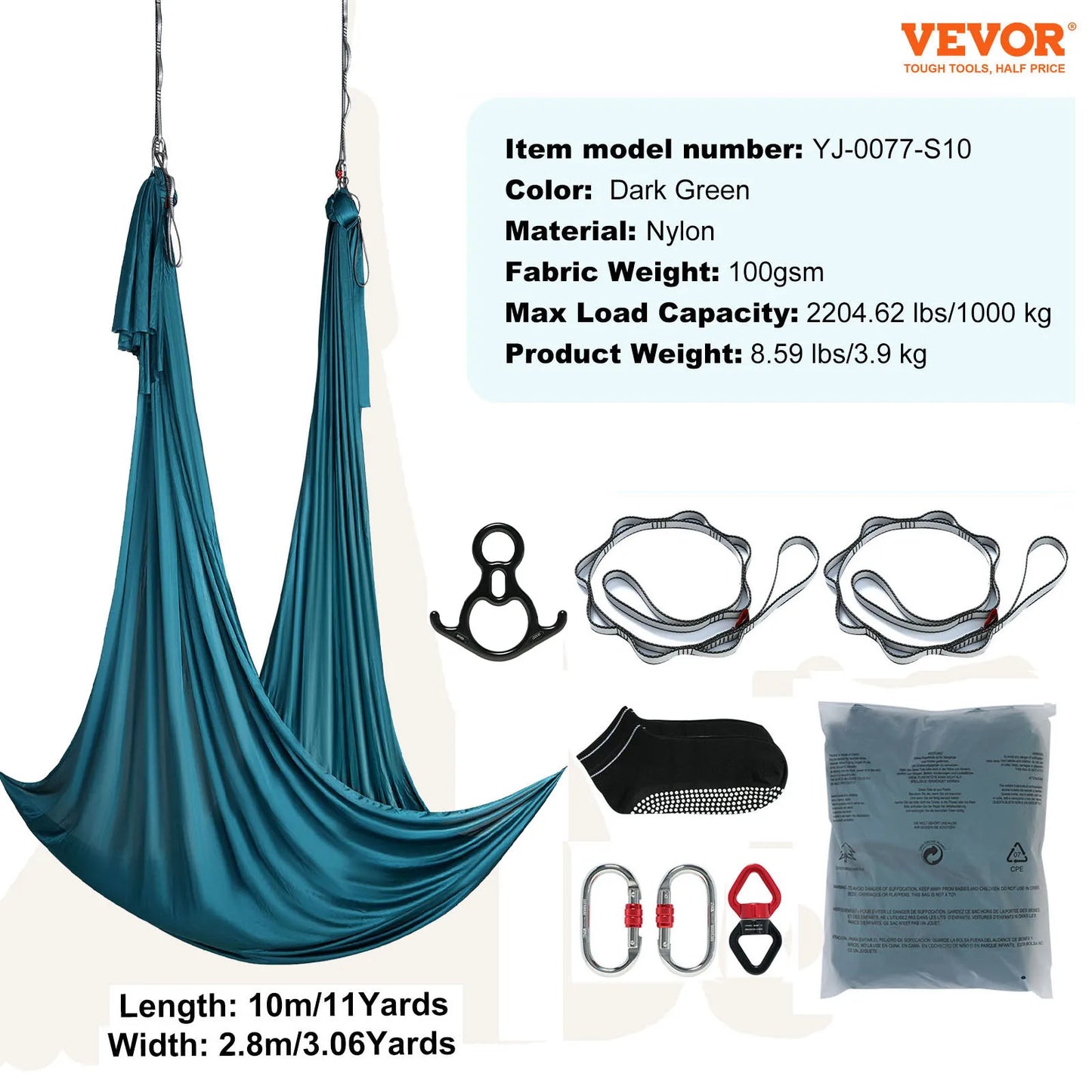 SucceBuy Aerial Yoga Hammock Starter Kit For All Levels