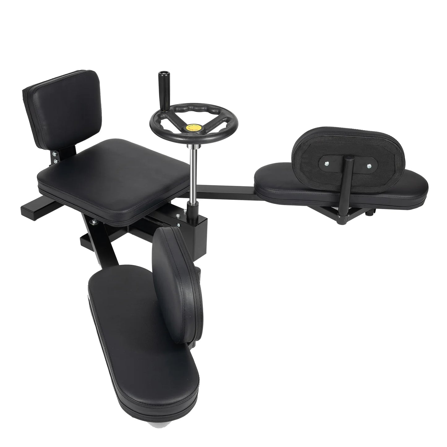 Leg Stretcher Split Trainer With Backrest Silent Rollers Home Gym