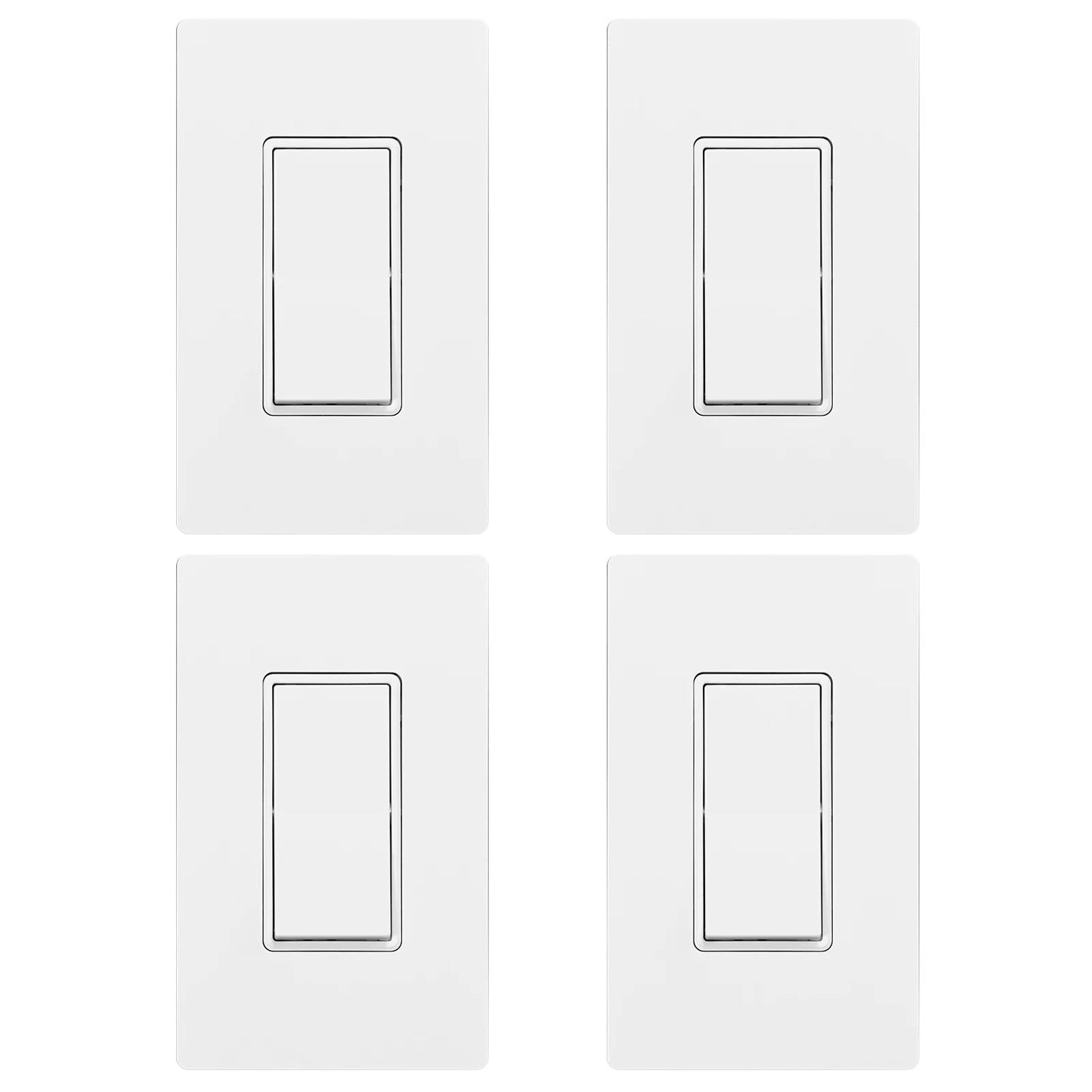 MOES Paddle Rocker Light Switch Single Pole On/Off 15A 120V