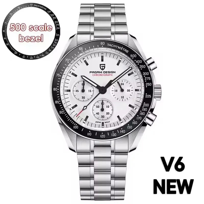 PAGANI DESIGN Moon V6 Chronograph Quartz Watch For Men