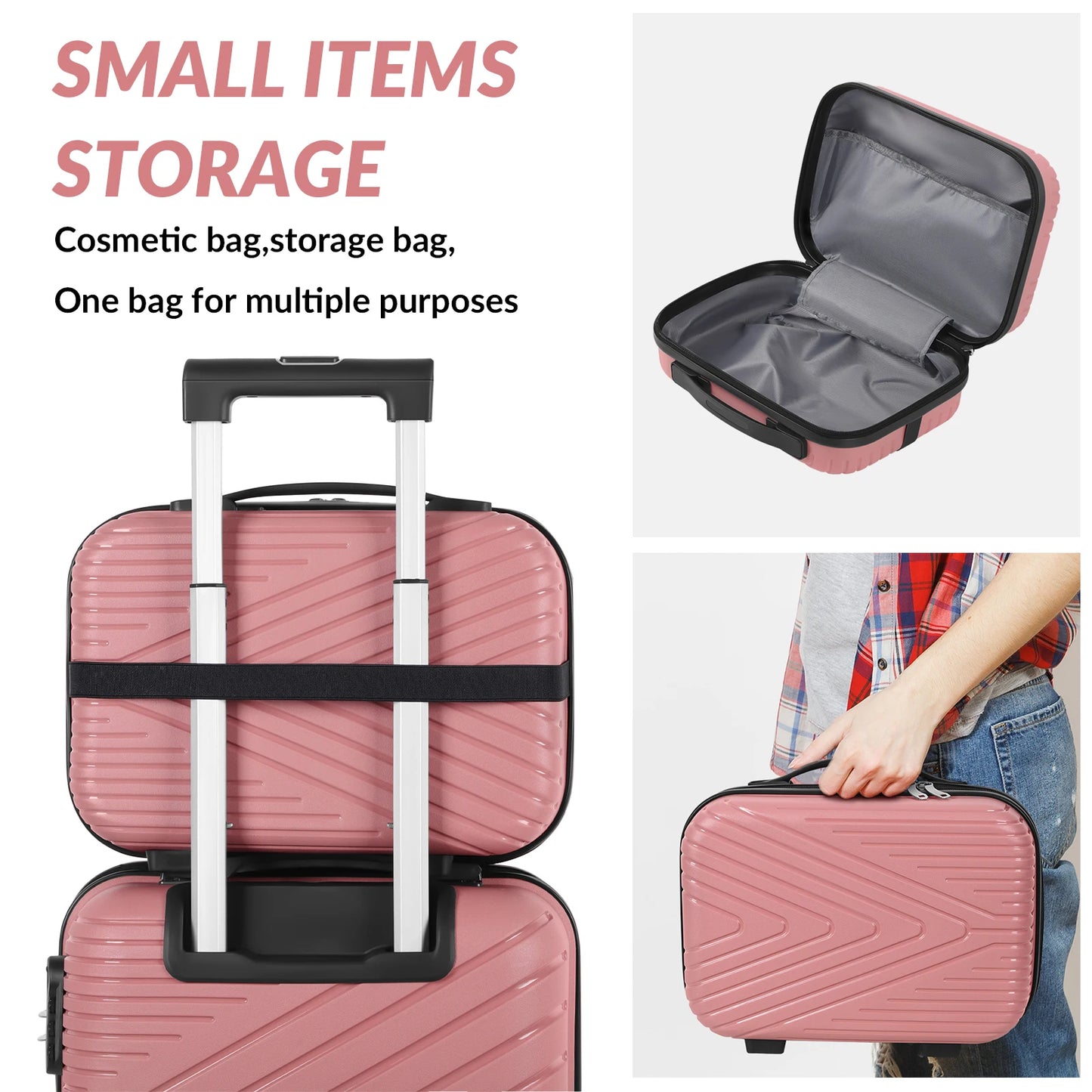 Captaintony Travel Luggage Hooks and Matching Suitcases Set