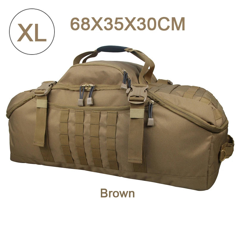 LQARMYCN 3 Way Duffle Bag Backpack Crossbody
