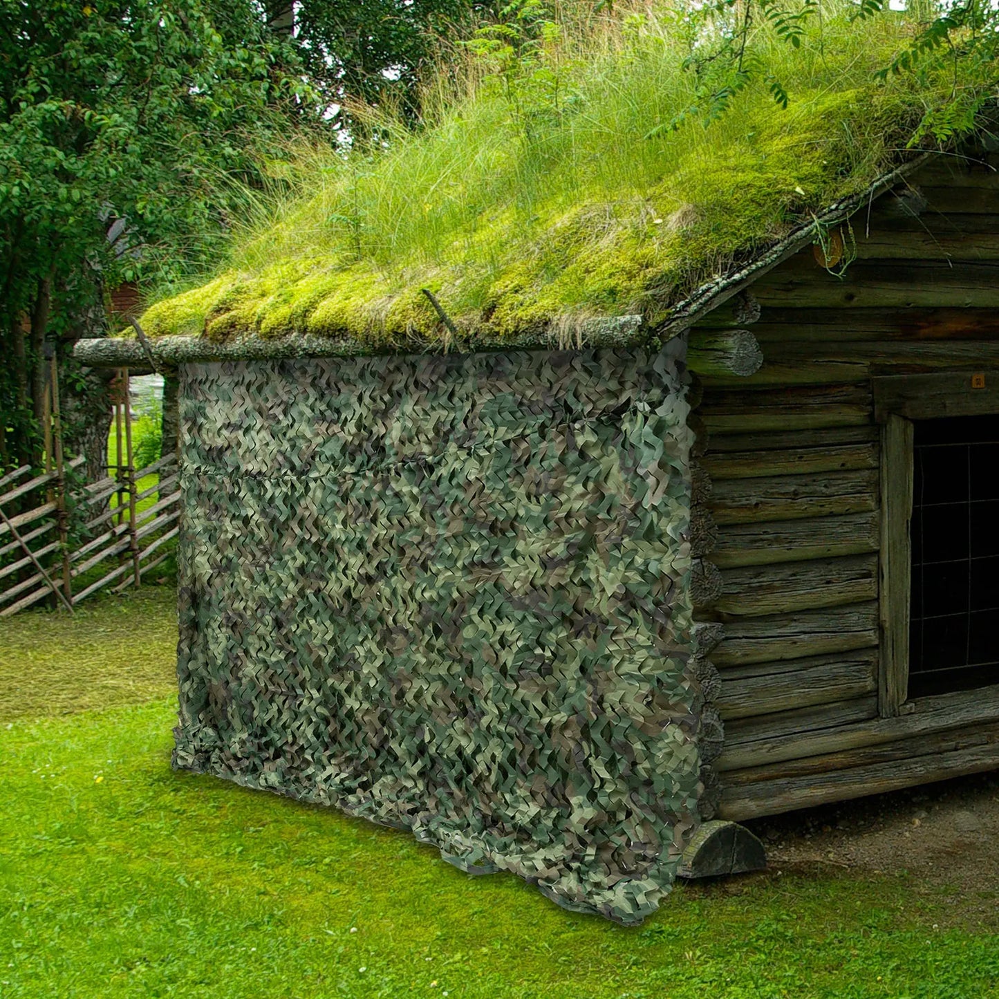 Waterproof Woodland Camouflage Net for Hunting and Camping