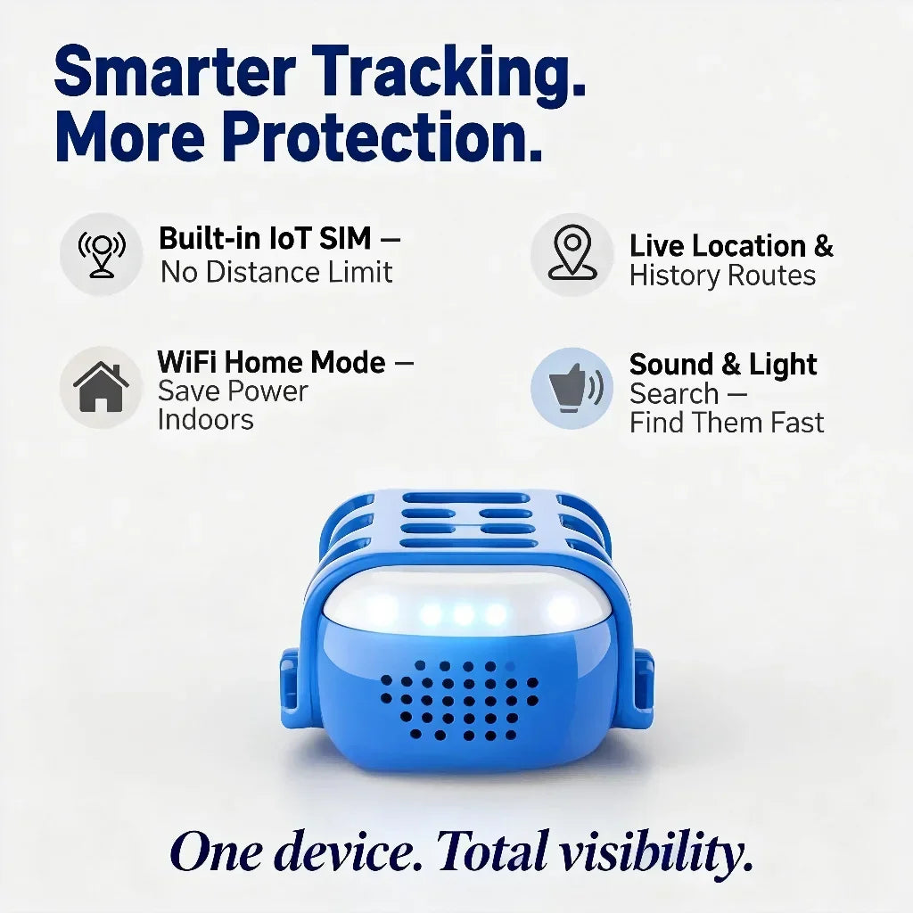 Wanwaytech GPS Pet Tracker With IoT Sim WiFi Unlimited Distance