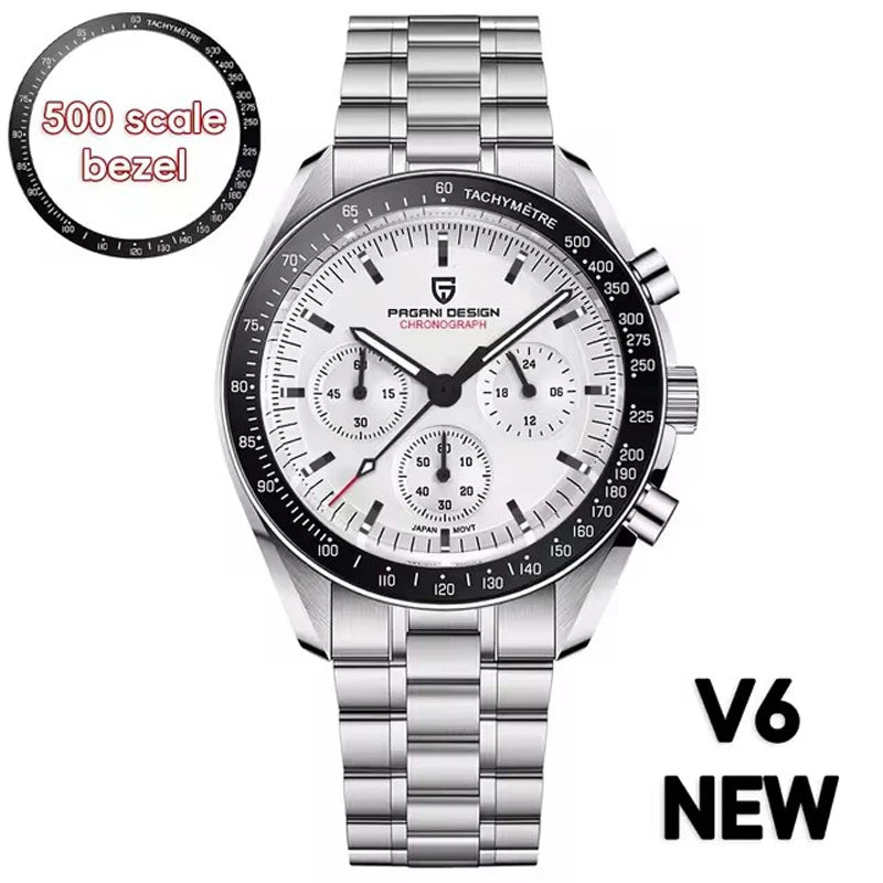 PAGANI DESIGN Moon V6 Chronograph Quartz Watch For Men