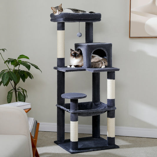 PAWZ Road 5-Level Cat Tree Tower With Hammock And Condo
