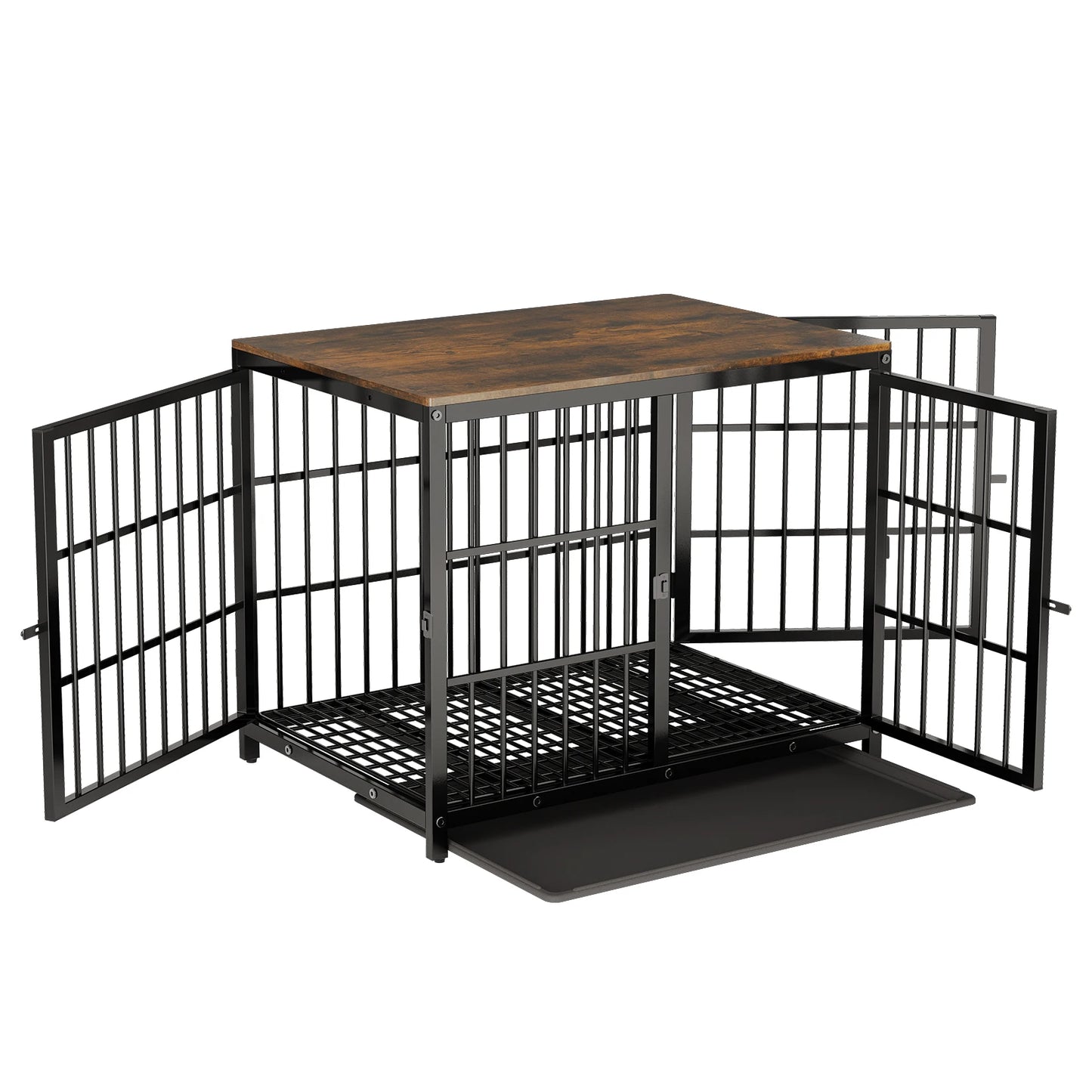 BINGOPAW Heavy Duty Dog Kennel End Table Metal Cage