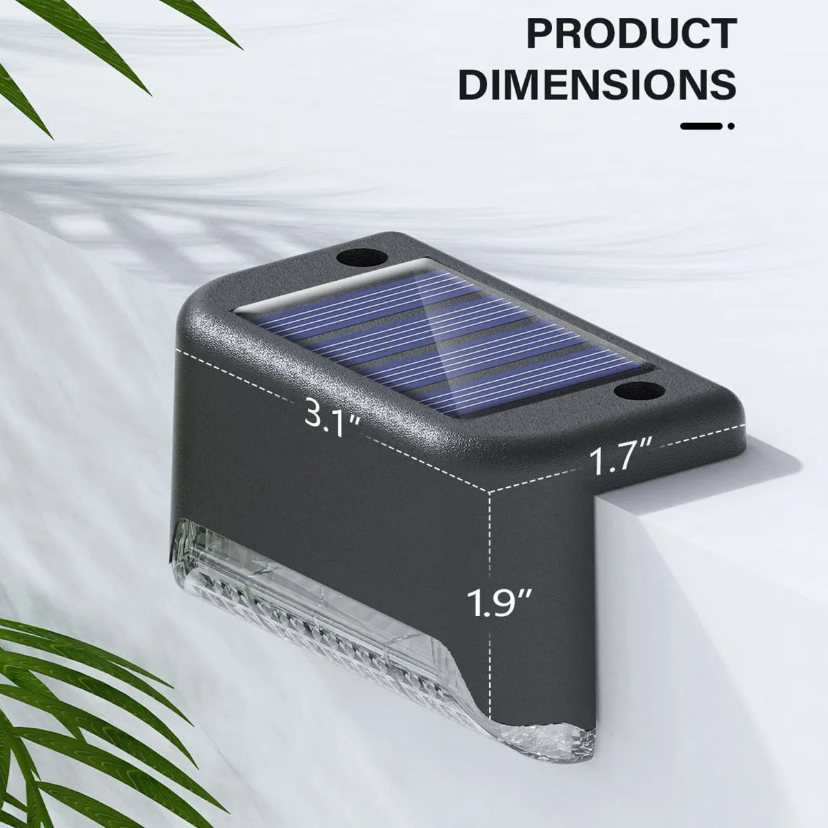 Solar Deck Lights Set Outdoor Waterproof LED For Stairs