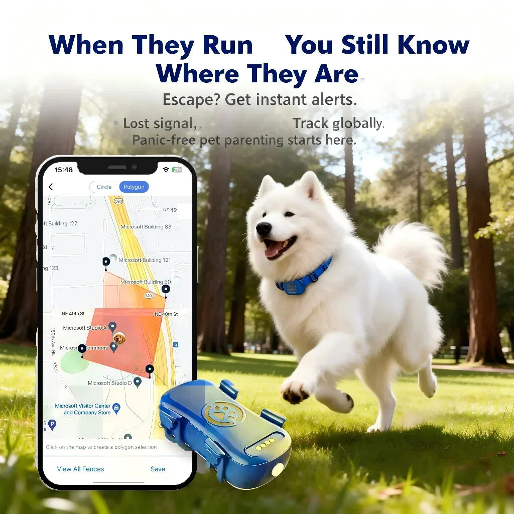 Wanwaytech GPS Pet Tracker With IoT Sim WiFi Unlimited Distance