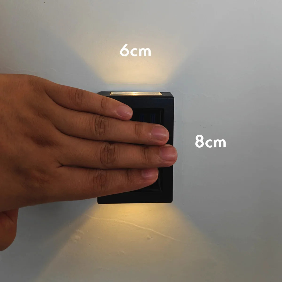 AlliLit Solar LED Wall Lights Outdoor Waterproof Garden Lighting