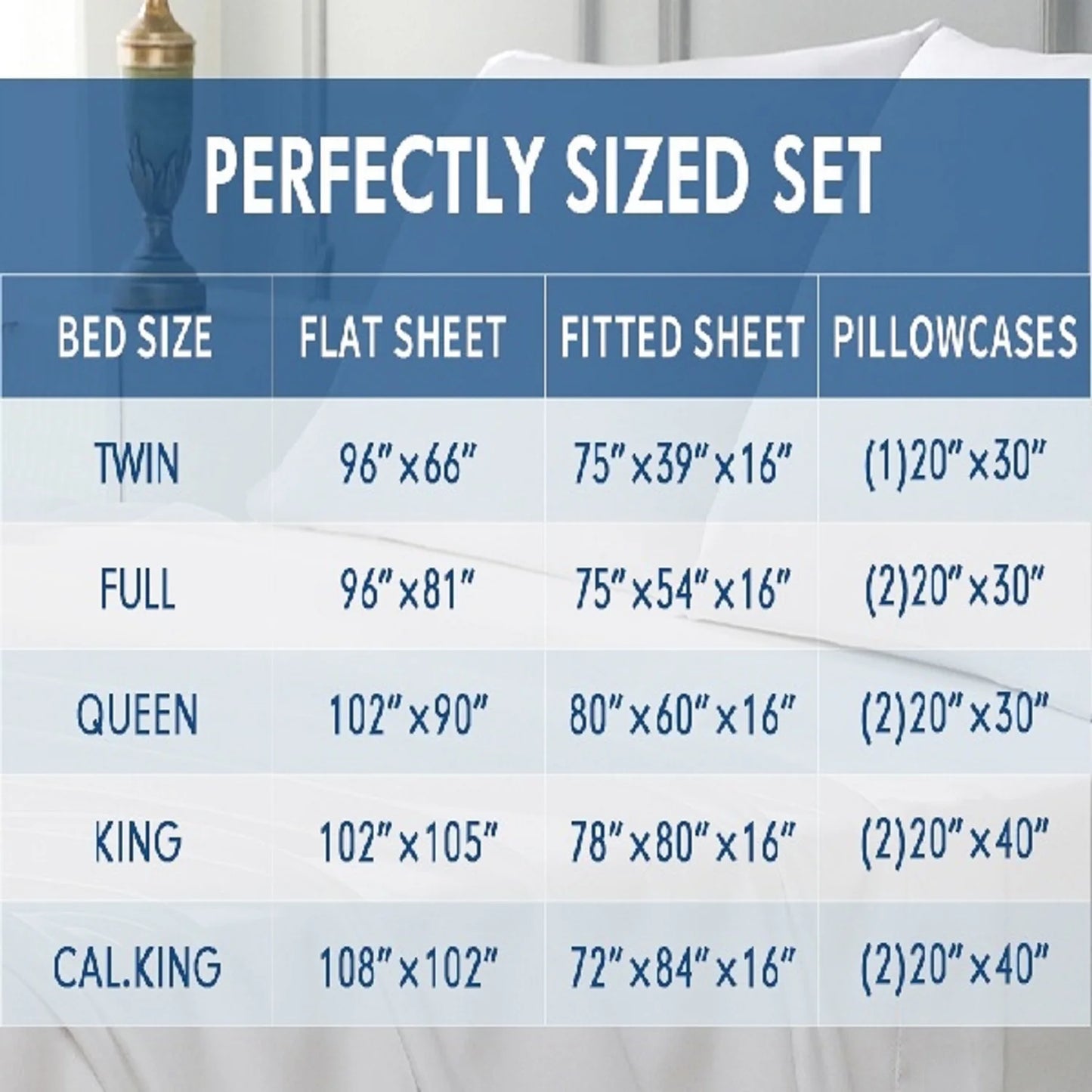 Cooling Bamboo Bed Sheets Set For All Bed Sizes