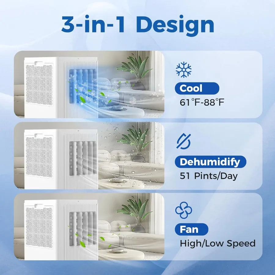 XMSJ 10000 BTU Portable Air Conditioner With Remote
