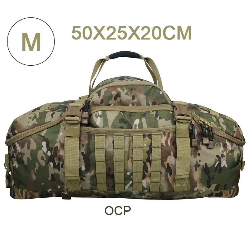 LQARMYCN 3 Way Duffle Bag Backpack Crossbody