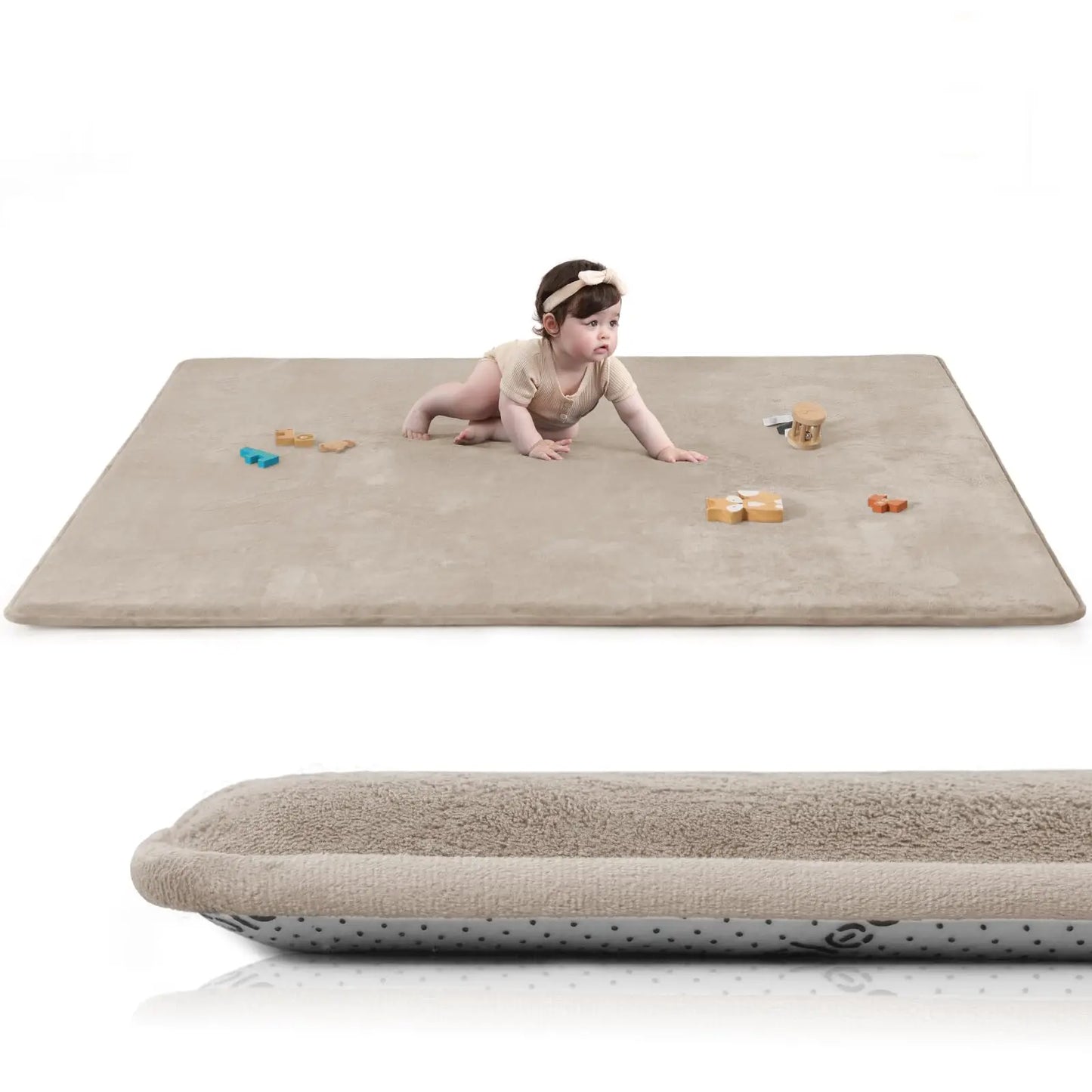 Huloo Sleep Baby Play Mat Memory Foam Non Slip Rug