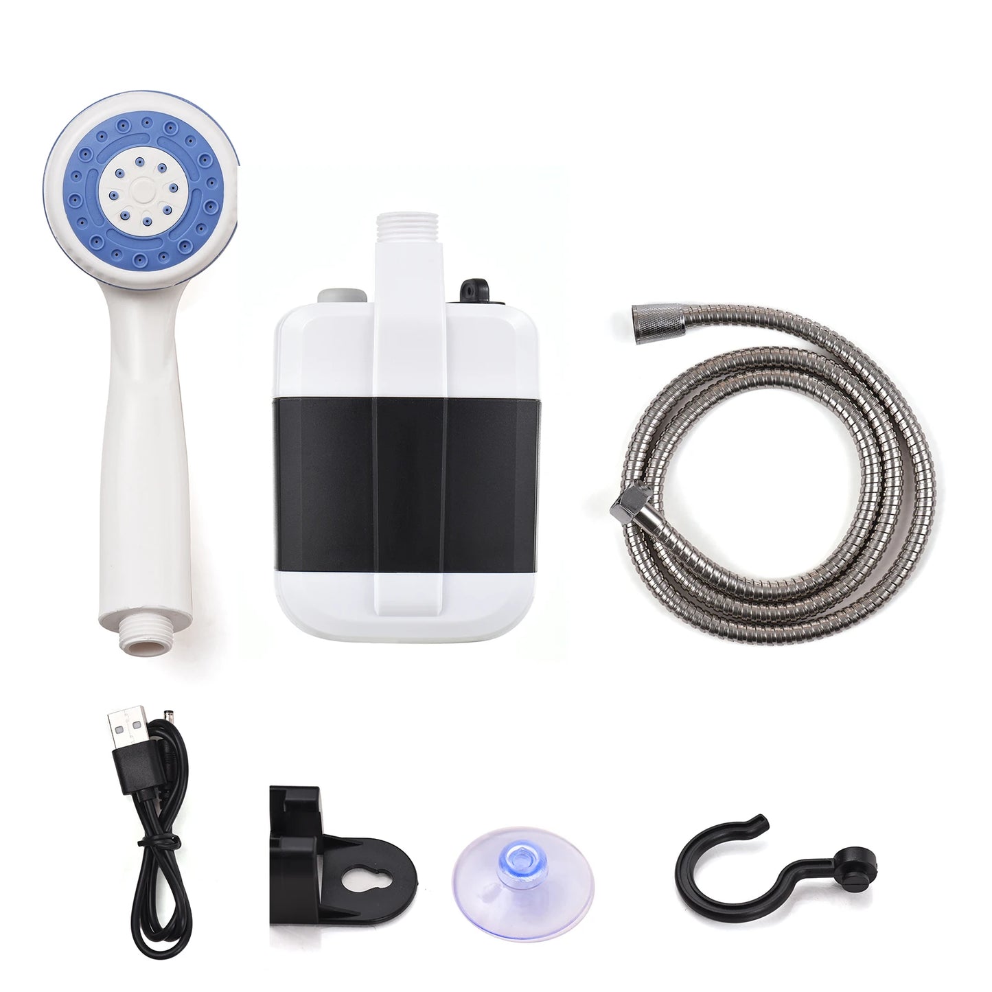 TOMSHOO Portable Camping Shower Pump USB Rechargeable