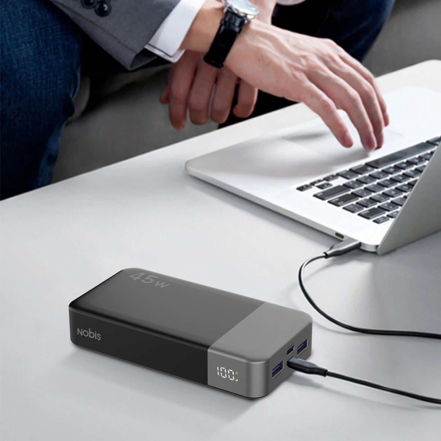 Nobis 20000mAh 45W Fast Charging Power Bank with LED Display