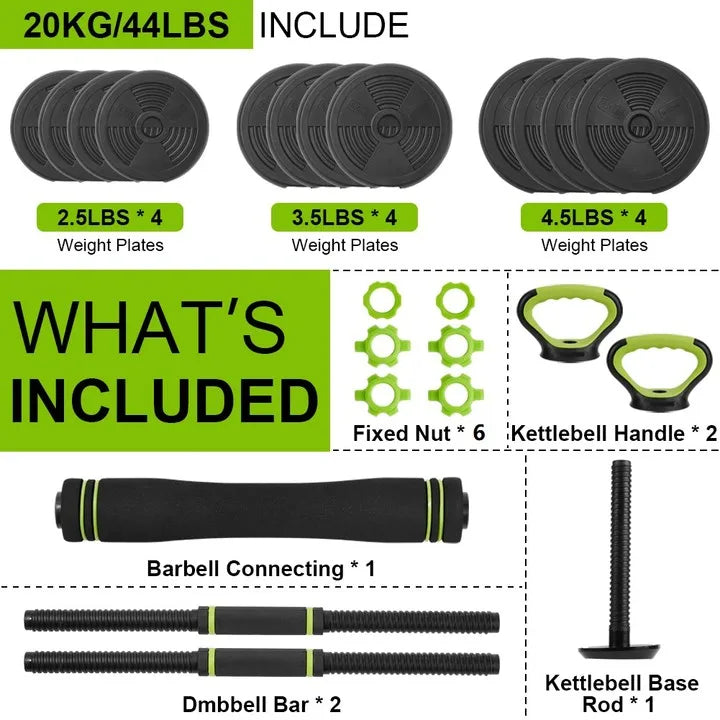 TWISTER.CK Adjustable Dumbbell Set 44 66 88 Lbs Home Gym