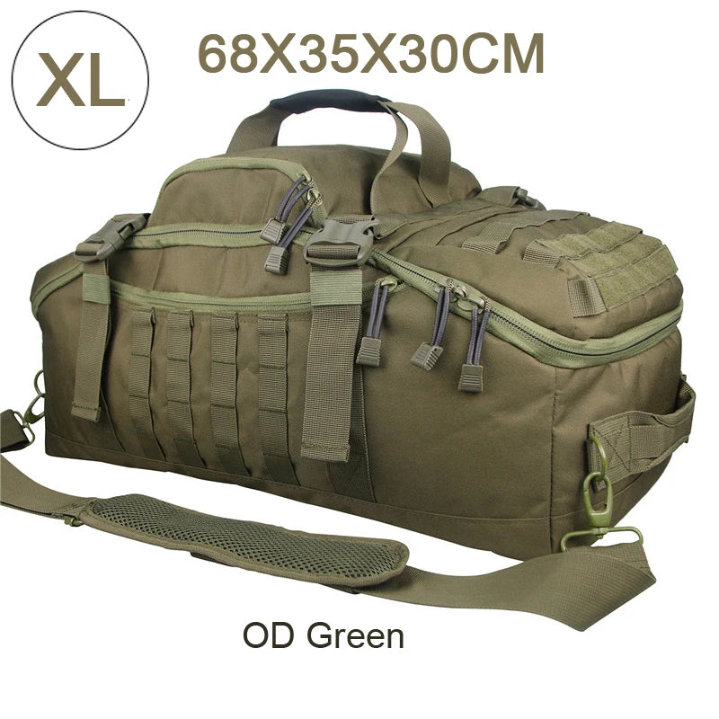 LQARMYCN 3 Way Duffle Bag Backpack Crossbody
