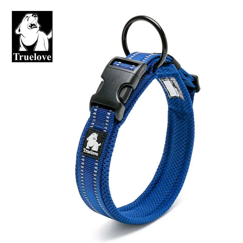 TRUELOVECN Truelove Nylon Padded Reflective Dog Collar