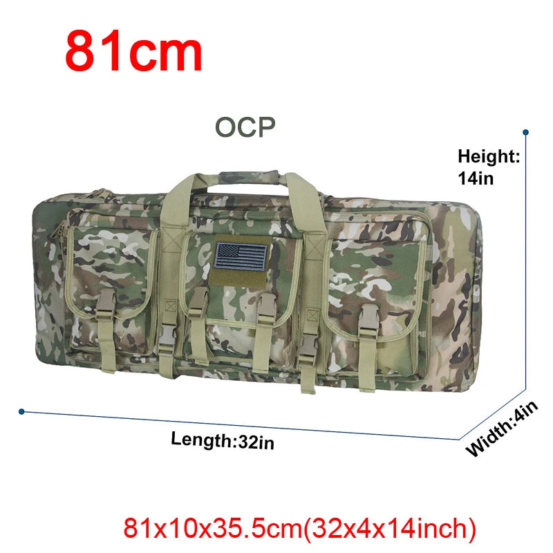 LQARMY Double Rifle Case Tactical Molle Gun Bag Backpack