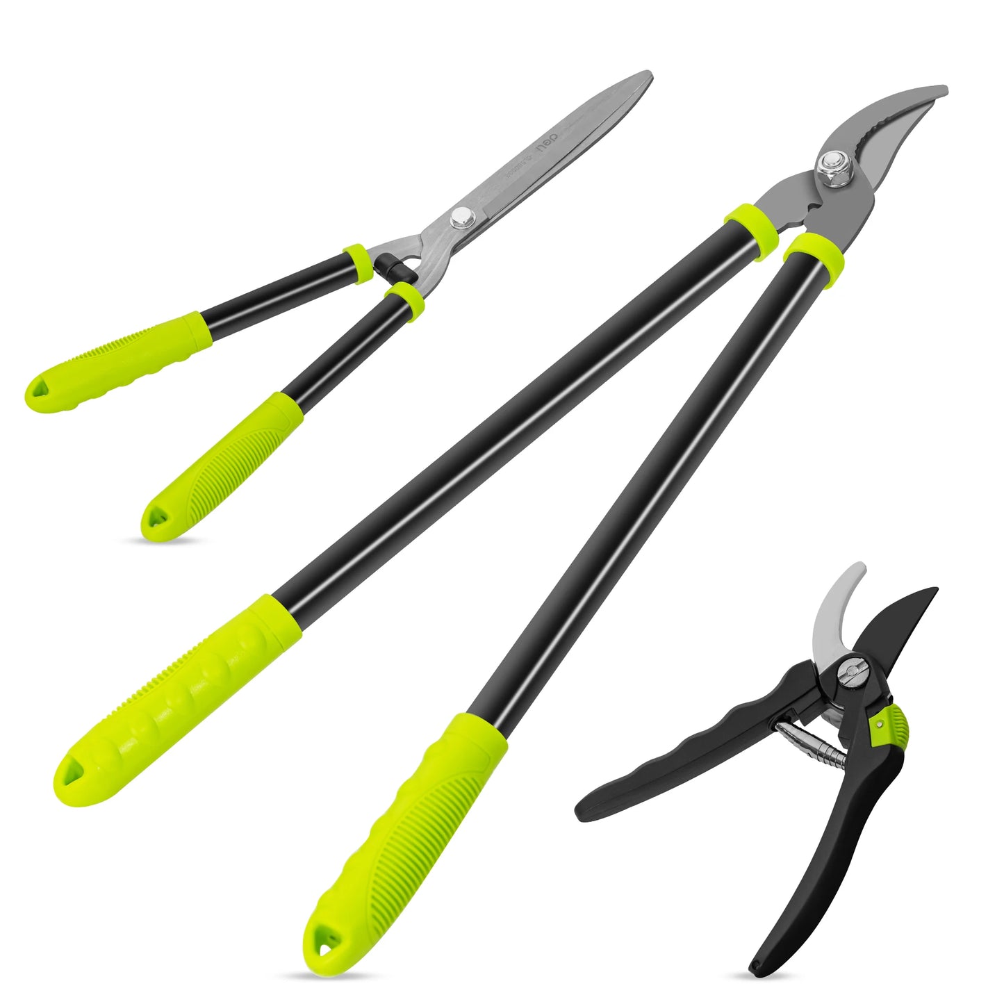 Deli 3-Piece Loppers and Pruners Garden Tool Set for Outdoors