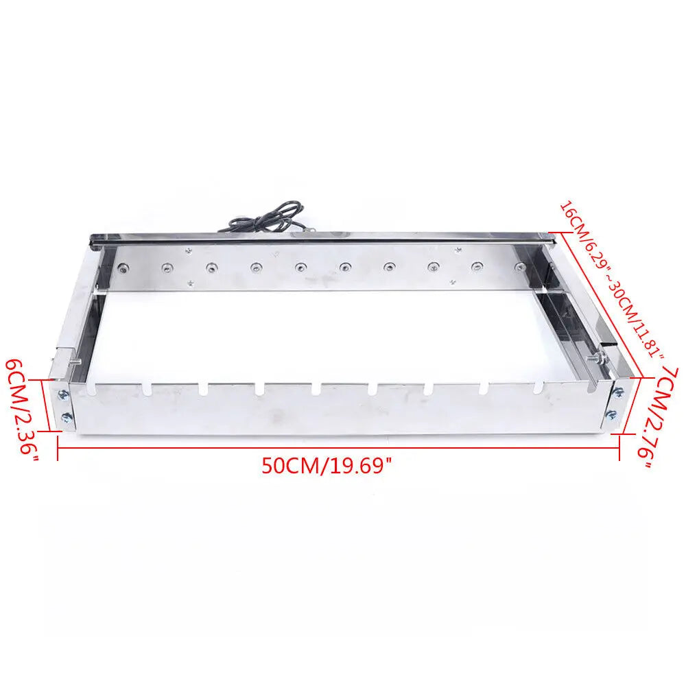 Bymaocar Kebab Rotating Rotisserie Grill Set With 10 Skewers