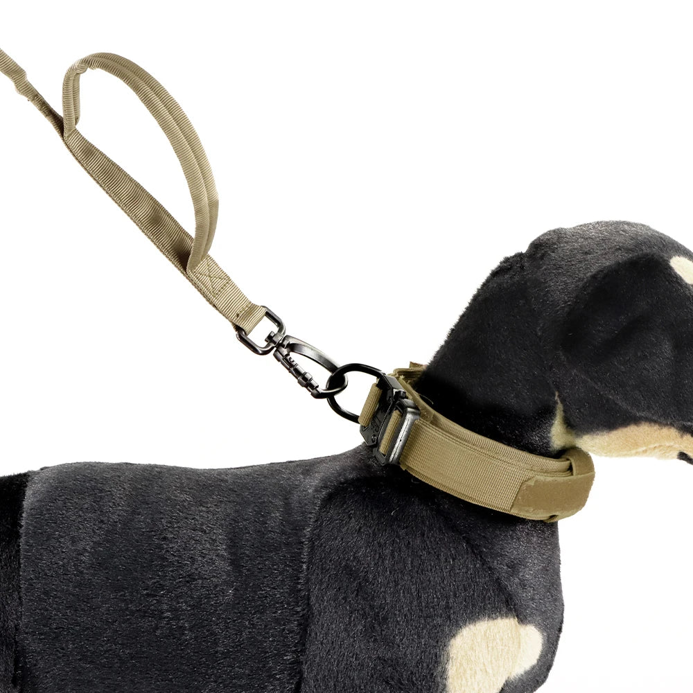 PETRAVELCN Military Dog Leash Adjustable Quick Release With Dual Handles