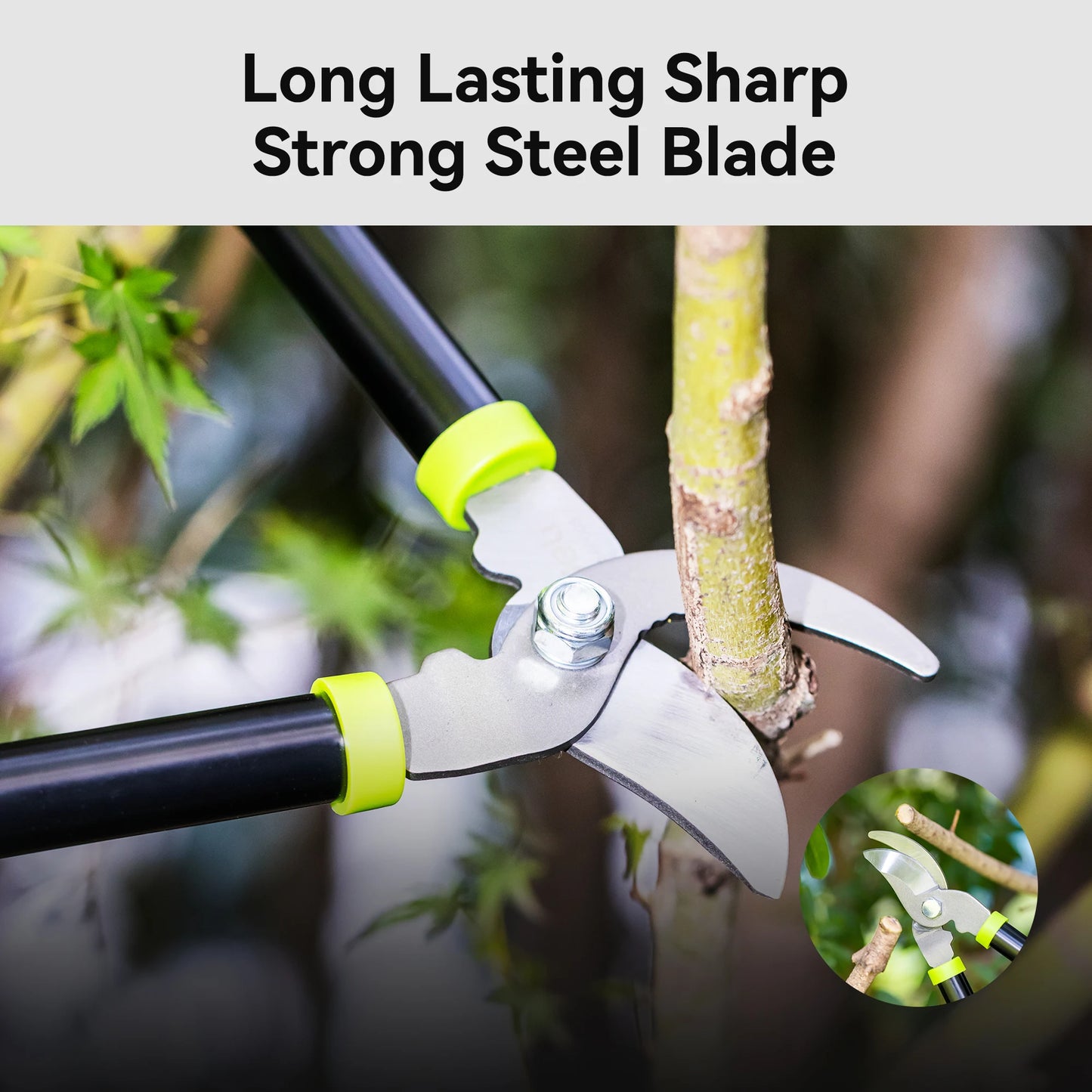 Deli 3-Piece Loppers and Pruners Garden Tool Set for Outdoors
