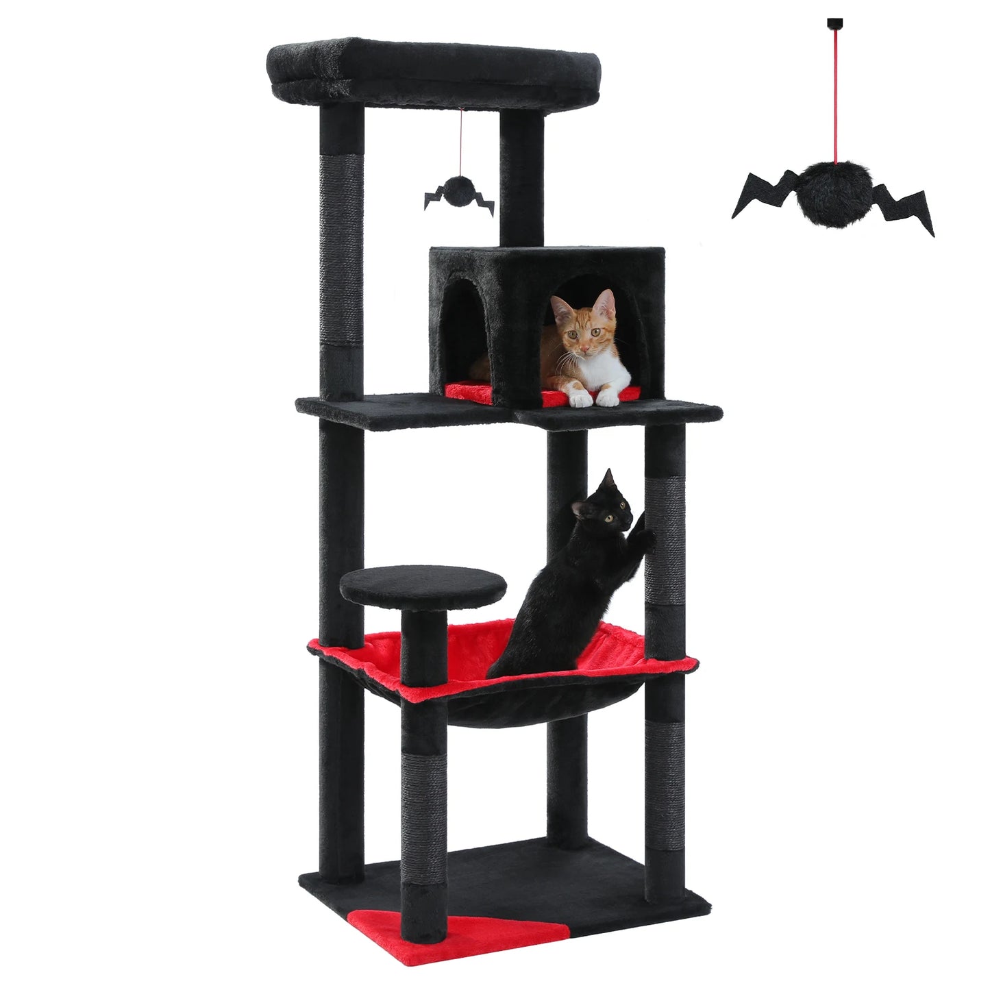 PAWZ Road 5-Level Cat Tree Tower With Hammock And Condo