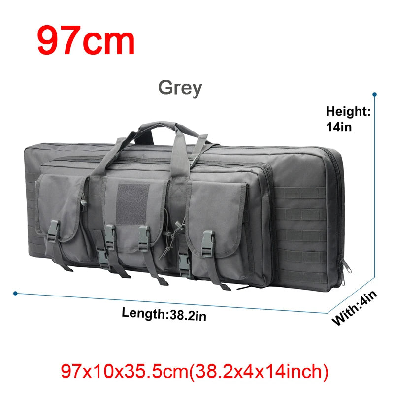 LQARMY Double Rifle Case Tactical Molle Gun Bag Backpack