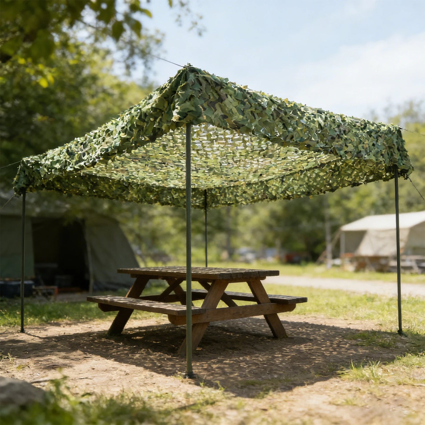 Waterproof Woodland Camouflage Net for Hunting and Camping