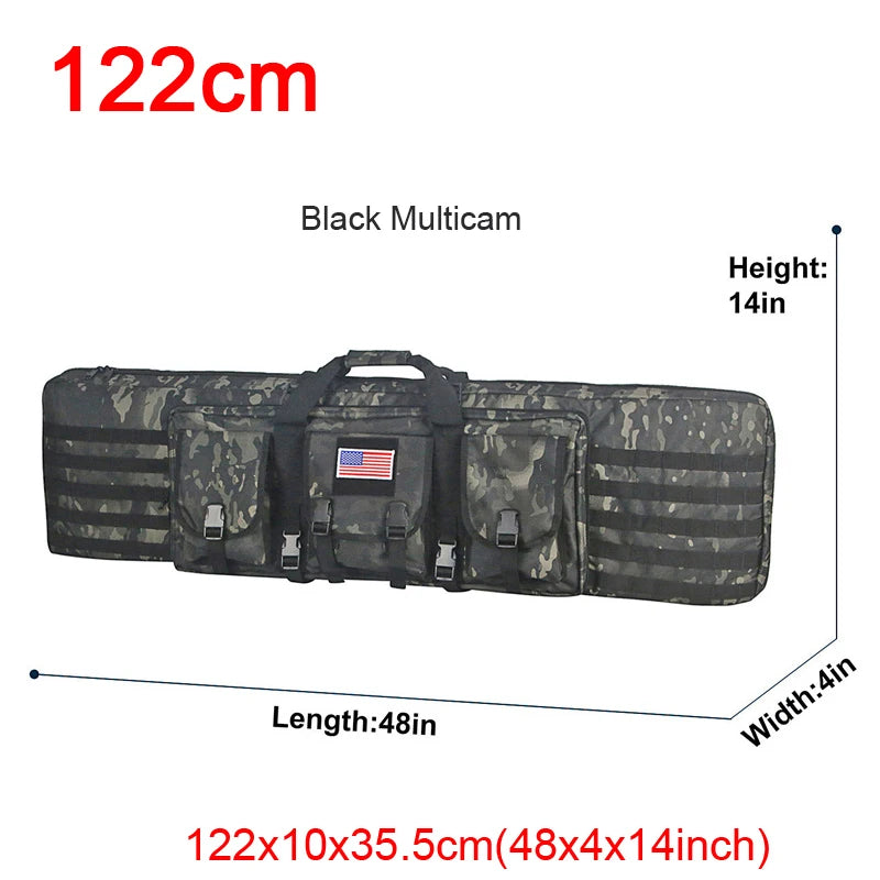 LQARMY Double Rifle Case Tactical Molle Gun Bag Backpack