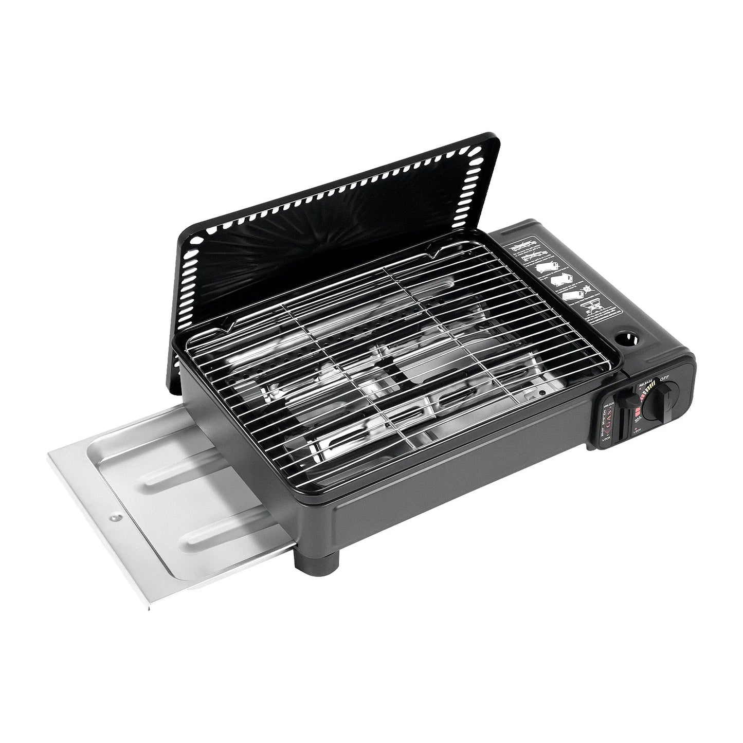 None Portable Gas Camping Stove With Ignition For Outdoors