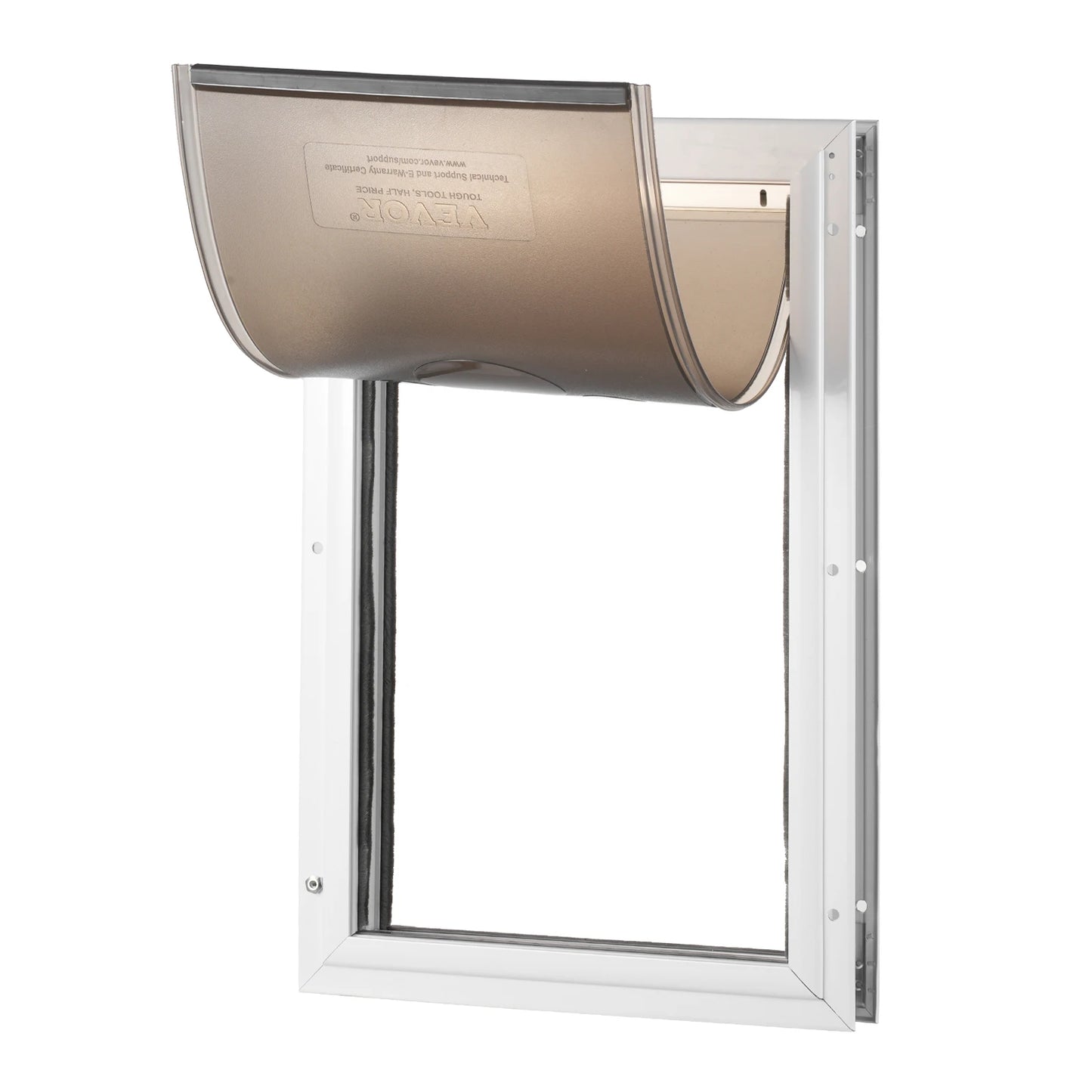 SucceBuy Pet Door Aluminum Frame Lock And Flap